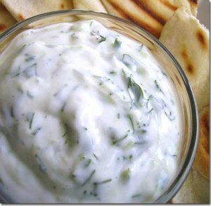 Khyar wa Laban - Garlic Cucumber Yogurt Salad