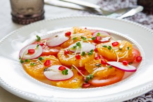 Shlada Fijl wa Latsheen - Orange and Radish Salad