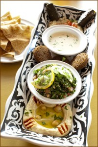 Hummus, Tabouleh, Falafel, Pita, Territor