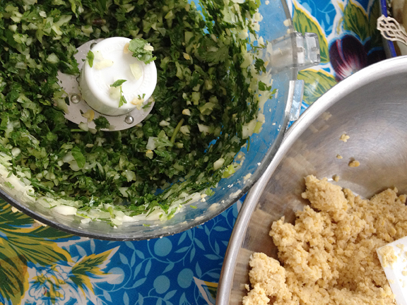 Mediterannean Cooking from the Garden with Linda Dalal Sawaya—Falafel, oh yes!