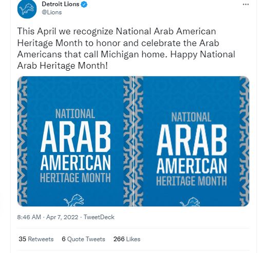 Recognition of National Arab American Heritage Month Goes Mainstream!