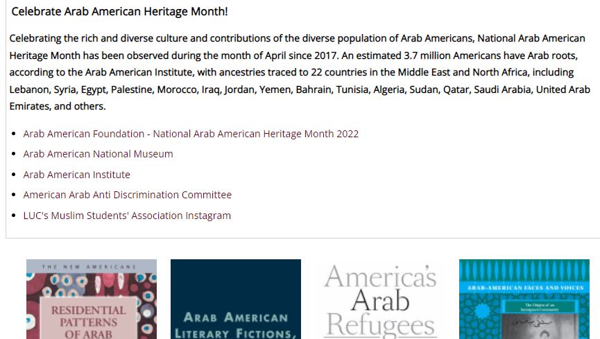 Recognition of National Arab American Heritage Month Goes Mainstream!