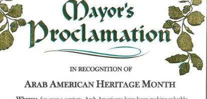 Recognition of National Arab American Heritage Month Goes Mainstream!