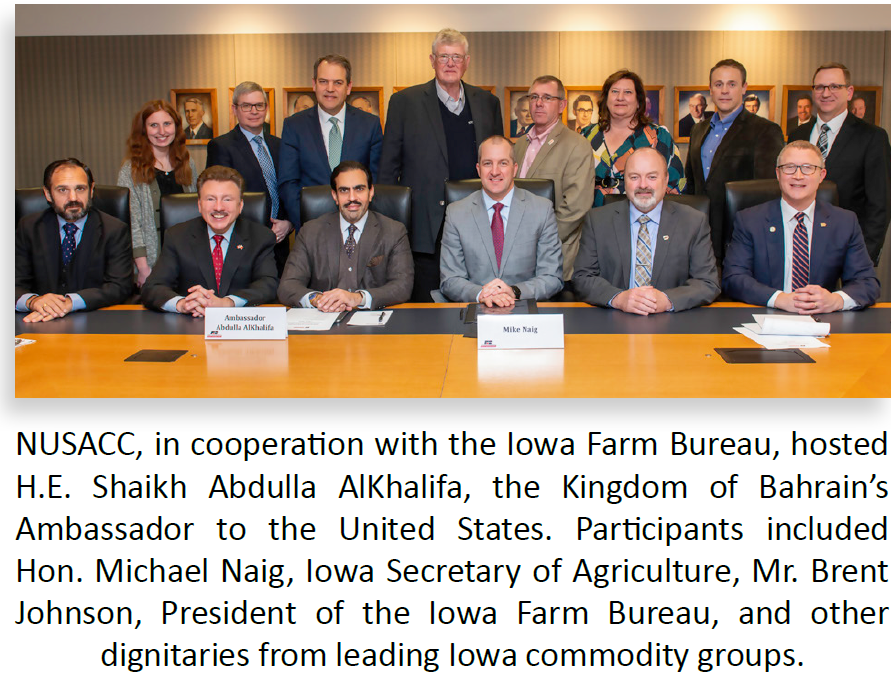 Bahraini Ambassador Visits Iowa to Explore Food Security Partnerships
