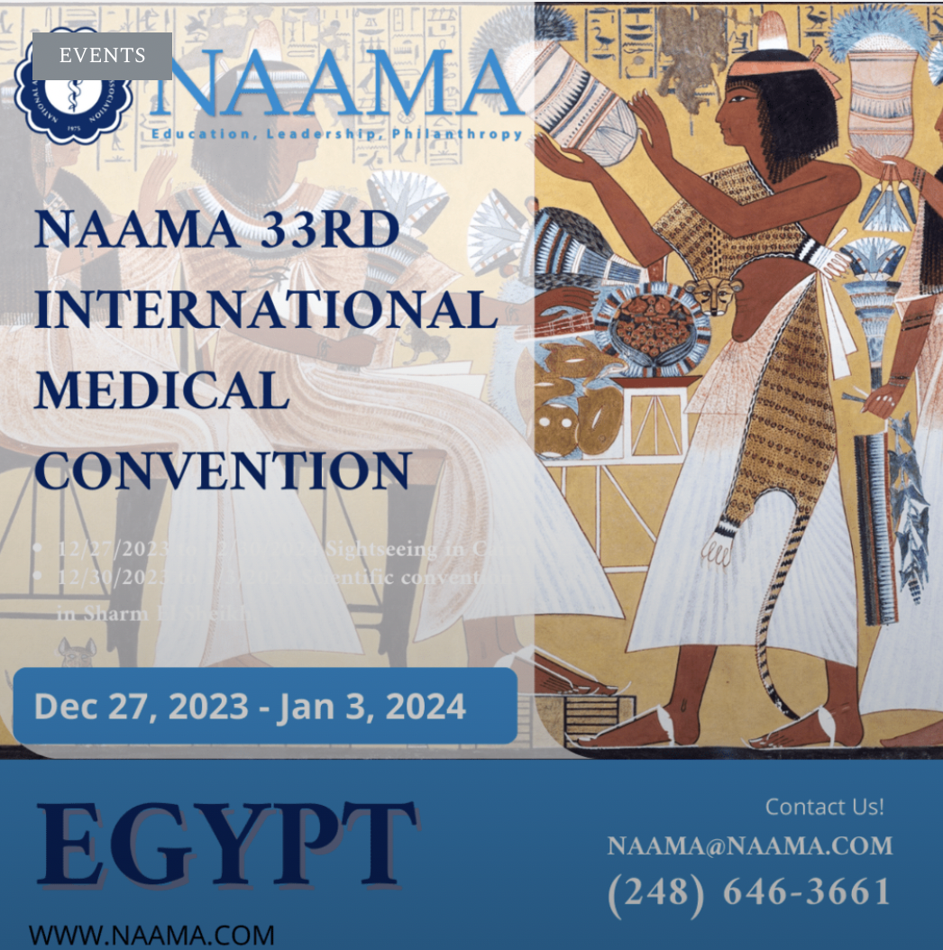 National Arab American Medical Association 33rd International Medical Convention, Egypt