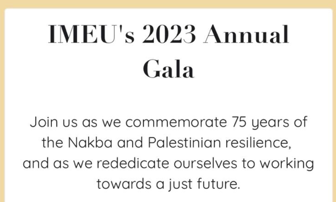 Institute for Middle East Understanding's 2023 Annual Gala