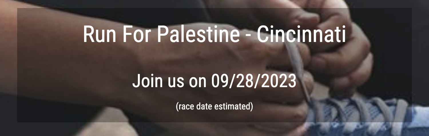 Run For Palestine - Cincinnati Race