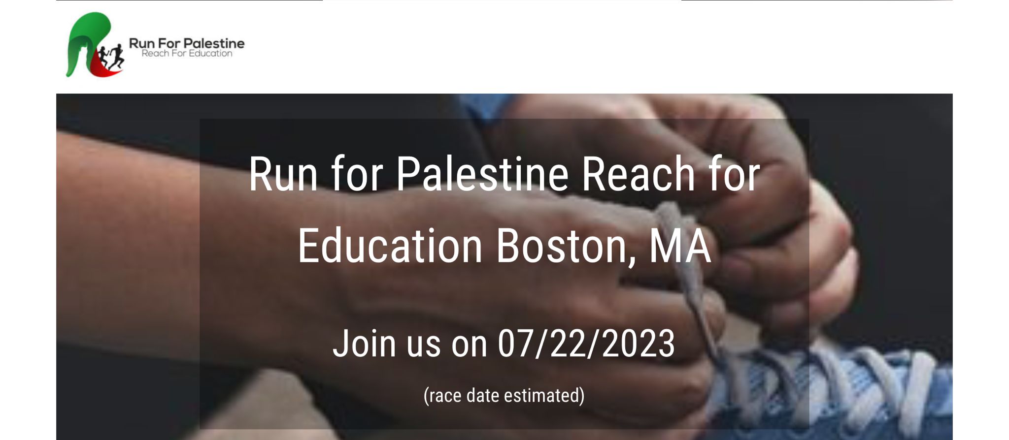 Run for Palestine Reach for Education Boston
