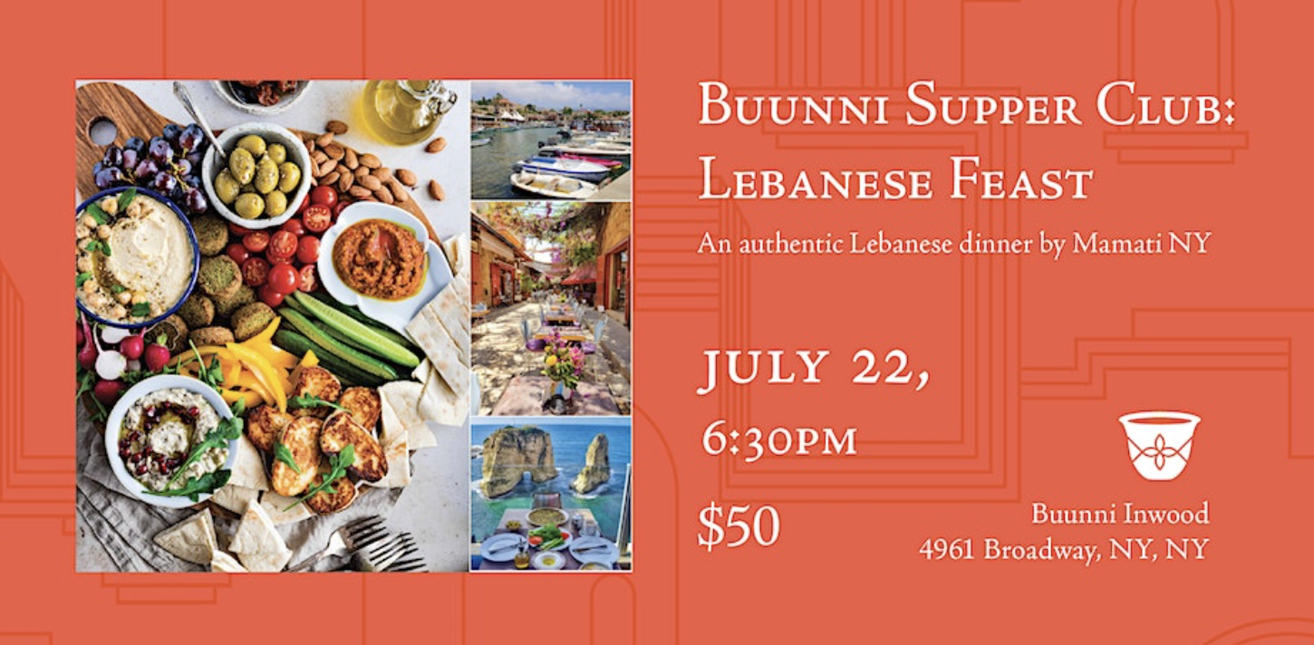 Buunni Supper Club: Lebanese Feast