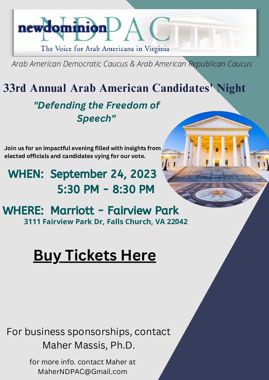 33rd Annual Arab American Candidates' Night