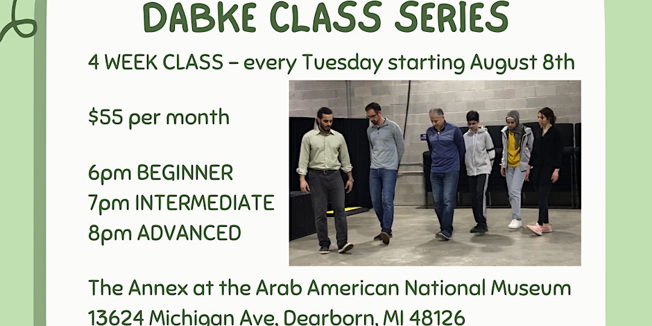 Dabke Class Series with Thowra Dabke at AANM (August 2023)