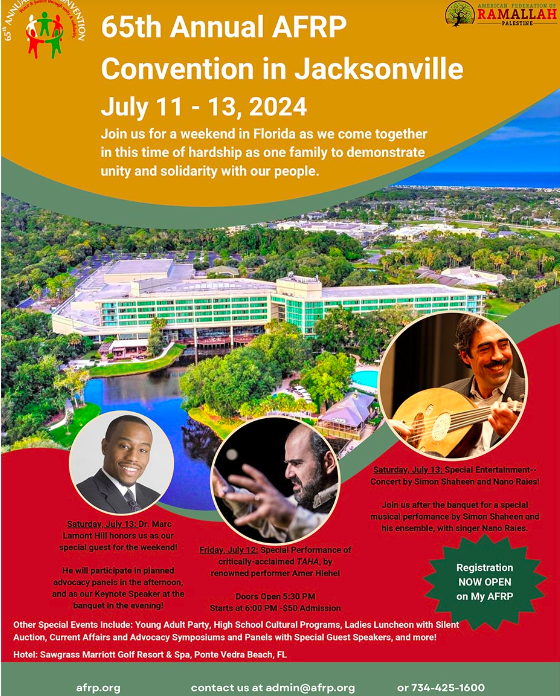 American Federation of Ramallah Palestine Annual Convention in Jacksonville, Florida