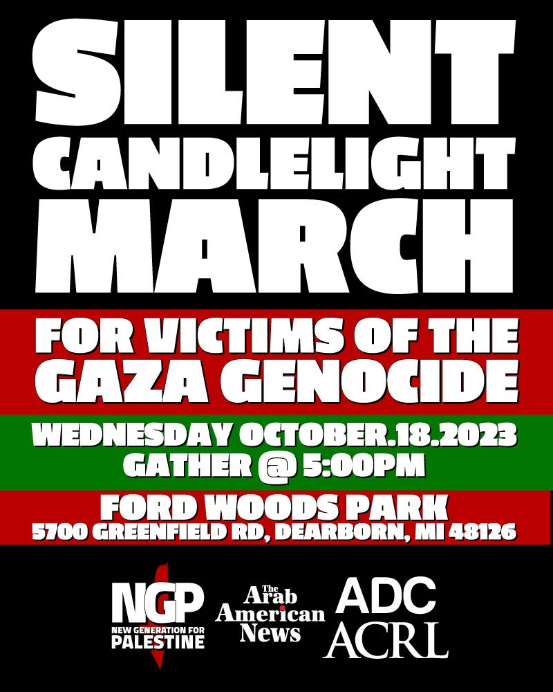 Silent Candlelight March for Victims of the Gaza Genocide