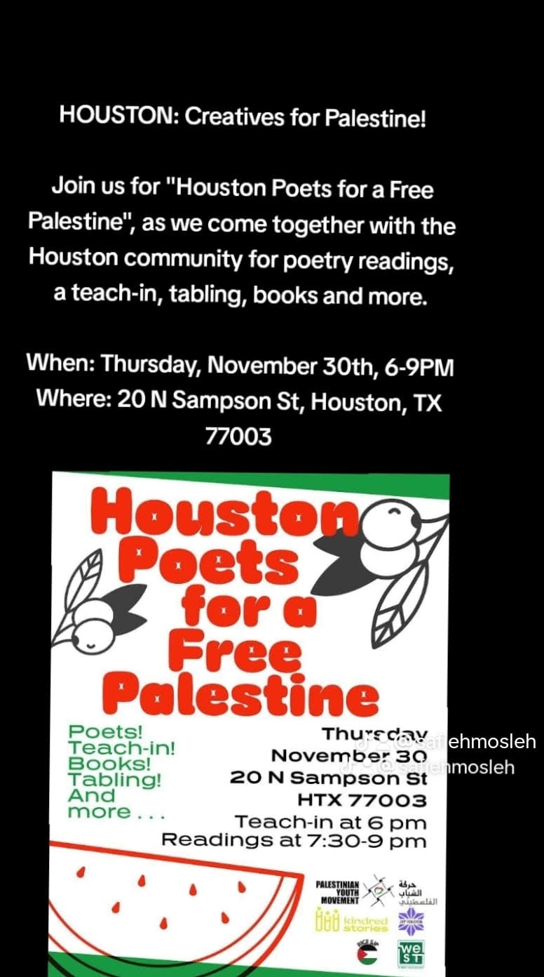 Houston Poets for a Free Palestine