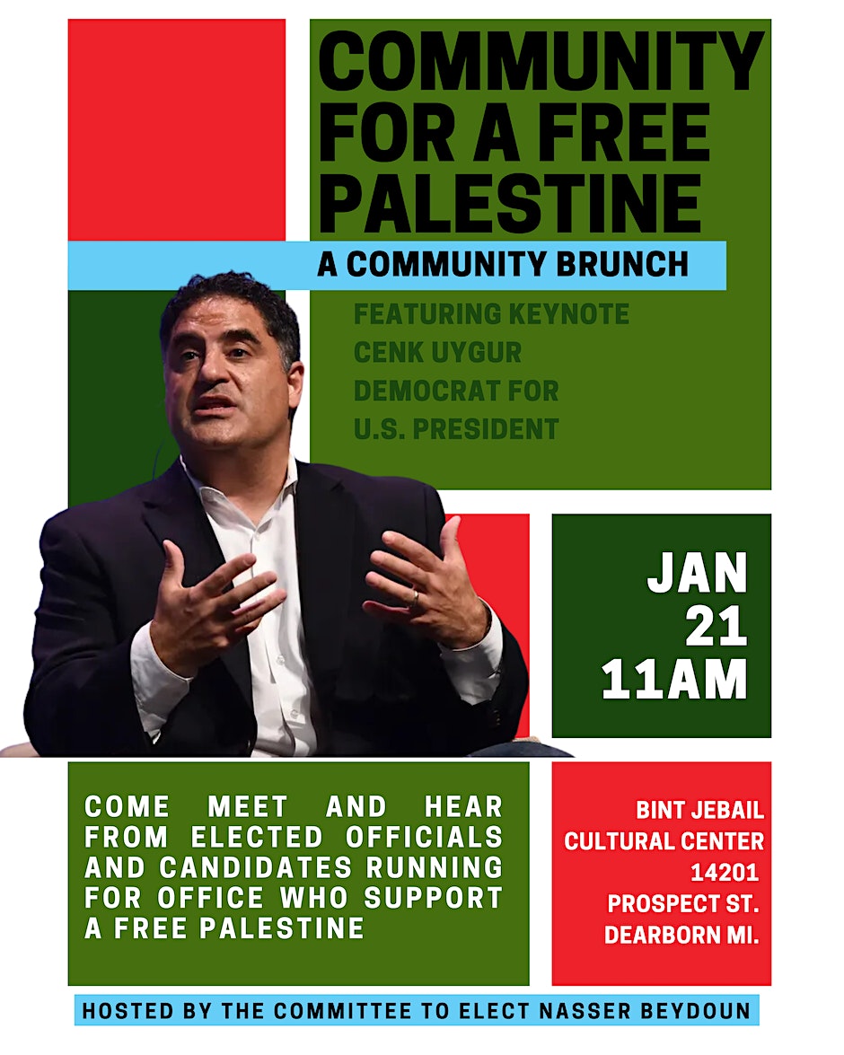 COMMUNITY FOR A FREE PALESTINE: A Community Brunch