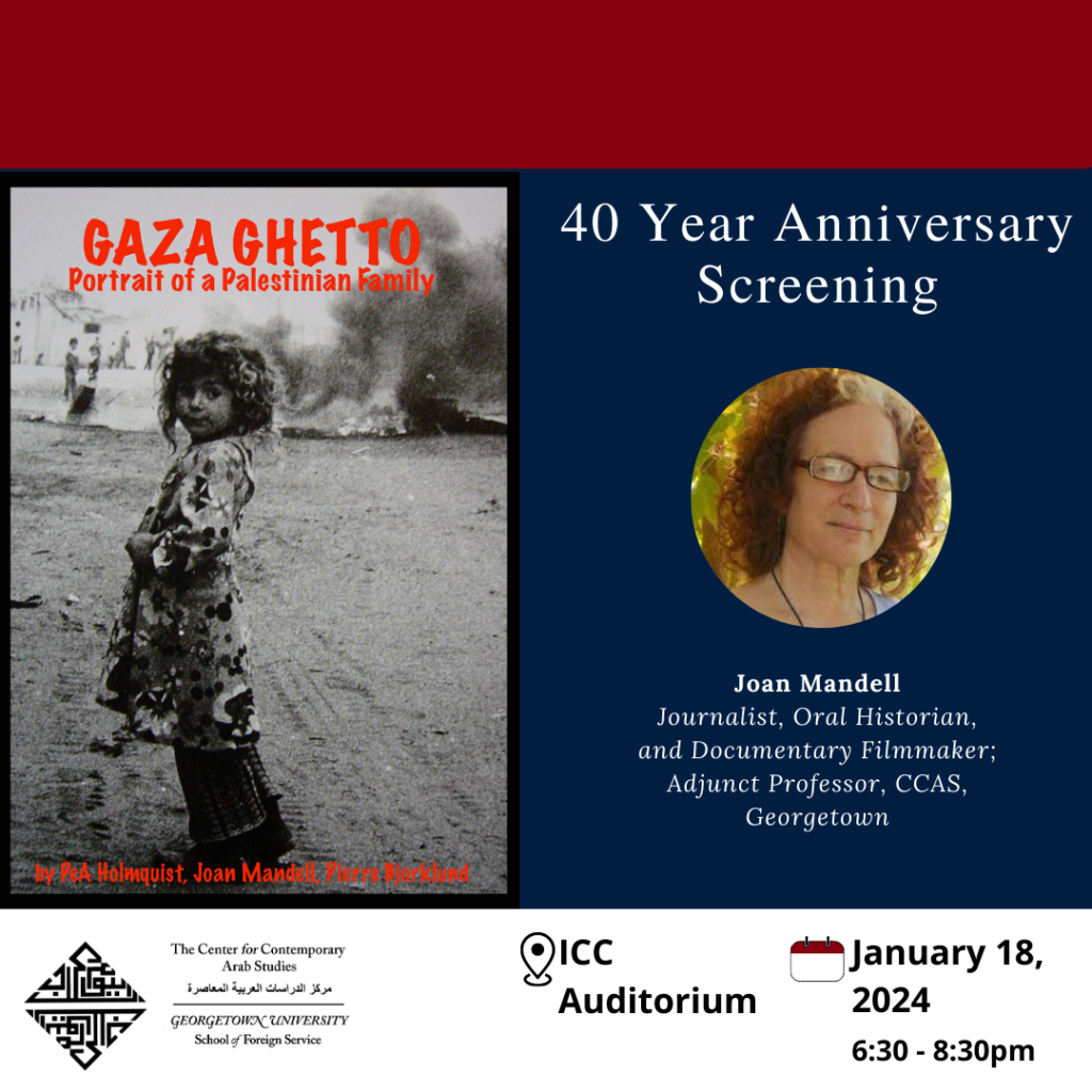 Gaza Ghetto: 40 Year Anniversary Screening