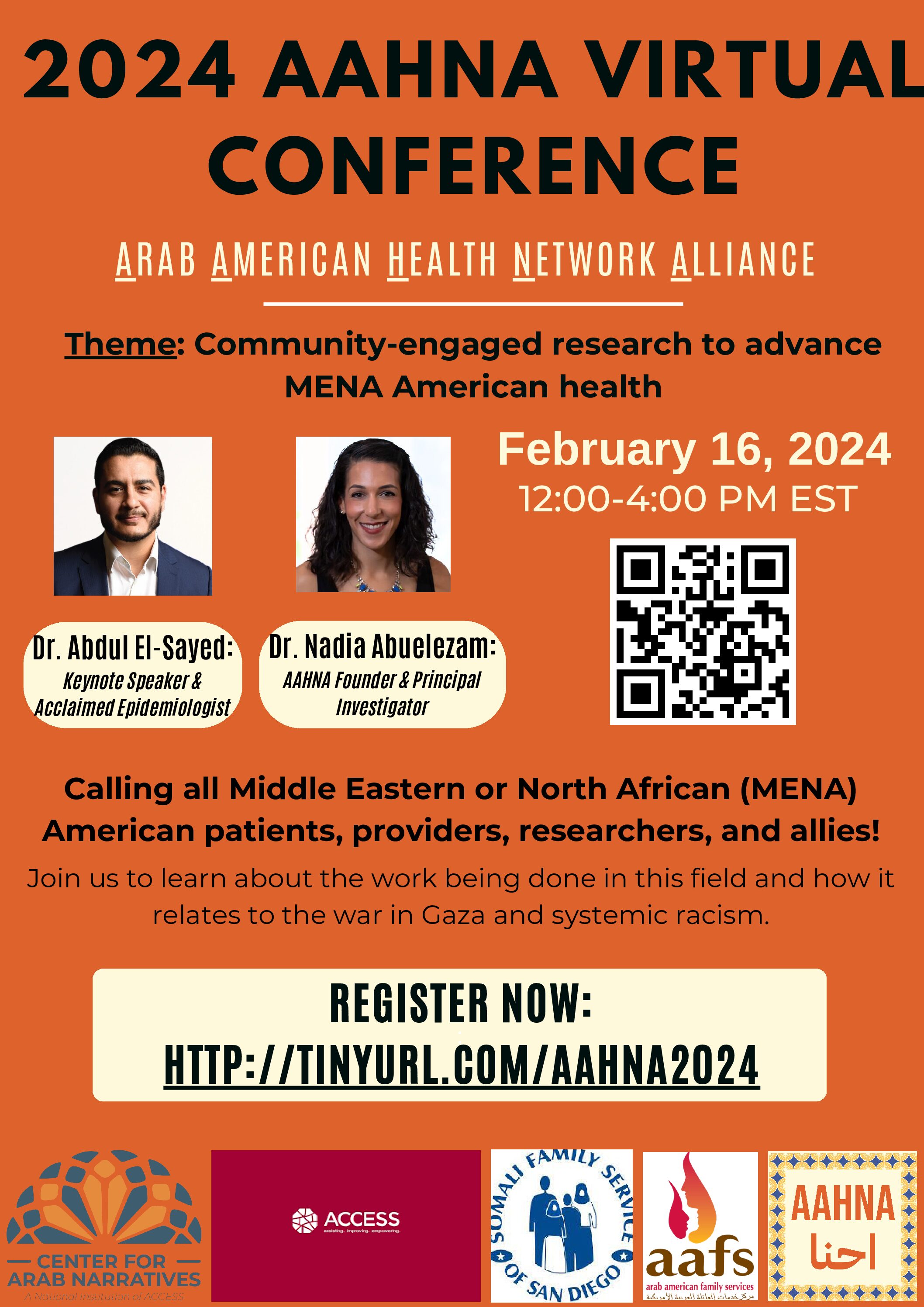 AAHNA Virtual Conference: Advancing Arab American Network Alliance!