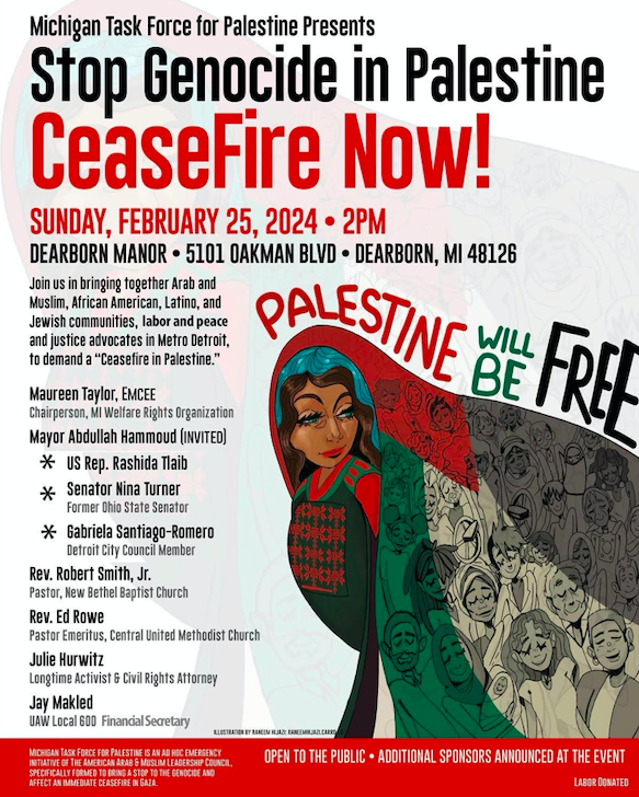 Stop Genocide in Palestine: Ceasfire Now!
