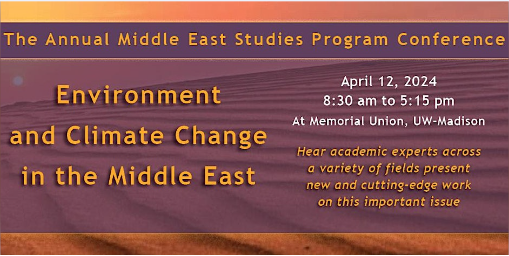 Annual Conference: Environment and Climate Change in the Middle East
