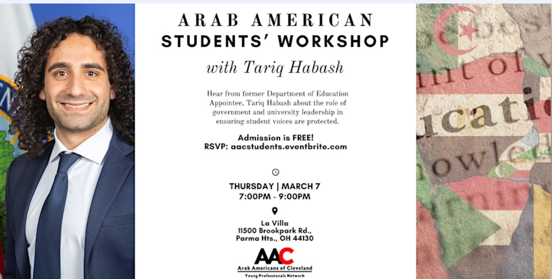 Arab American Students' Workshop with Tariq Habash.