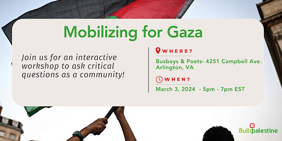 Mobilizing for Gaza- DMV Area