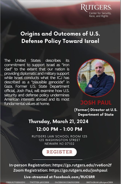 Origins and Outcomes of U.S. Defense Policy Toward Israel