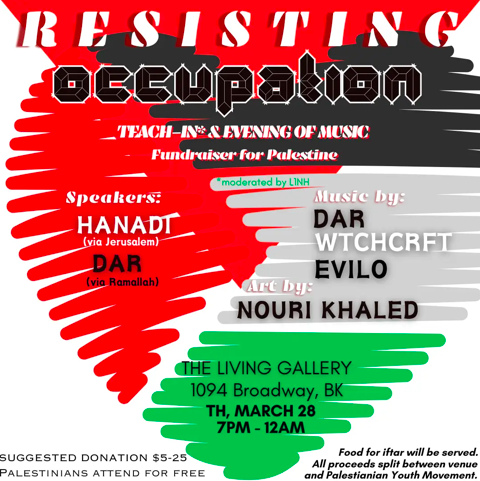 Resisting Occupation: Teach-In & Music for Palestine
