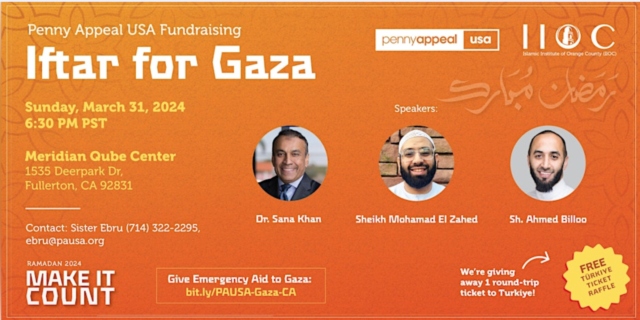 Penny Appeal USA Fundraising Iftar for Gaza