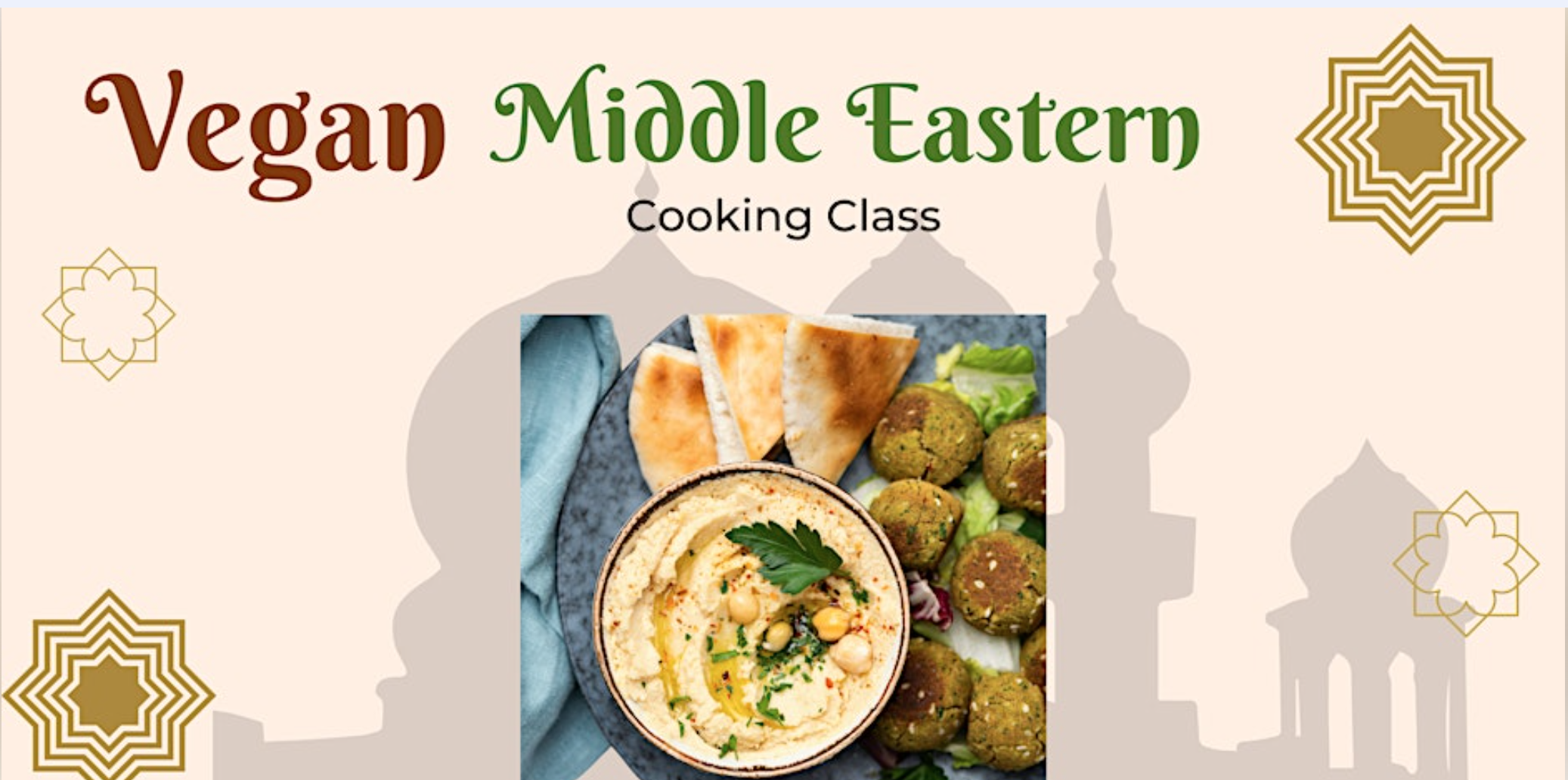 Vegan Middle Eastern Cooking Class