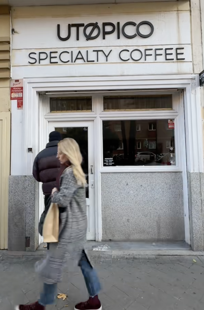 Viral Arab-owned Coffee Shop in Madrid, Spain, UTOPICO