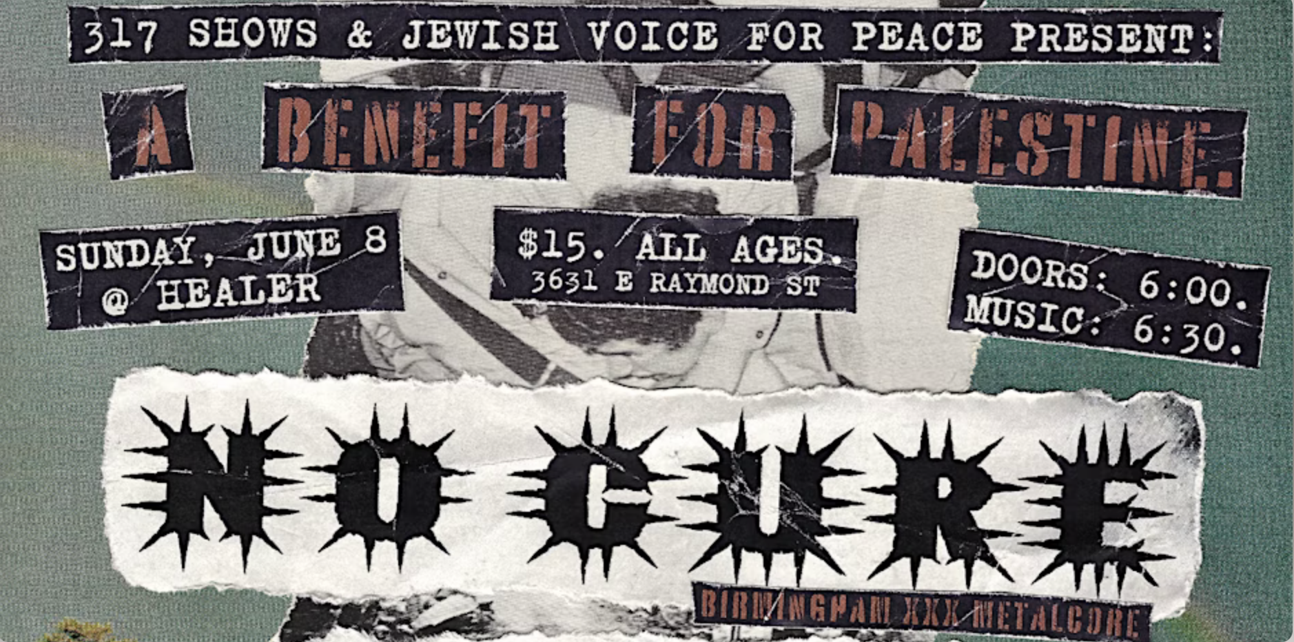 A BENEFIT FOR PALESTINE: NO CURE, WHAT COUNTS + MORE AT HEALER