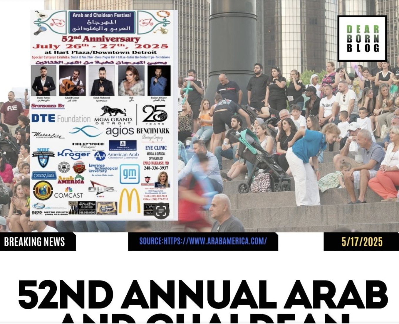 52nd Annual Arab And Chaldean Festival