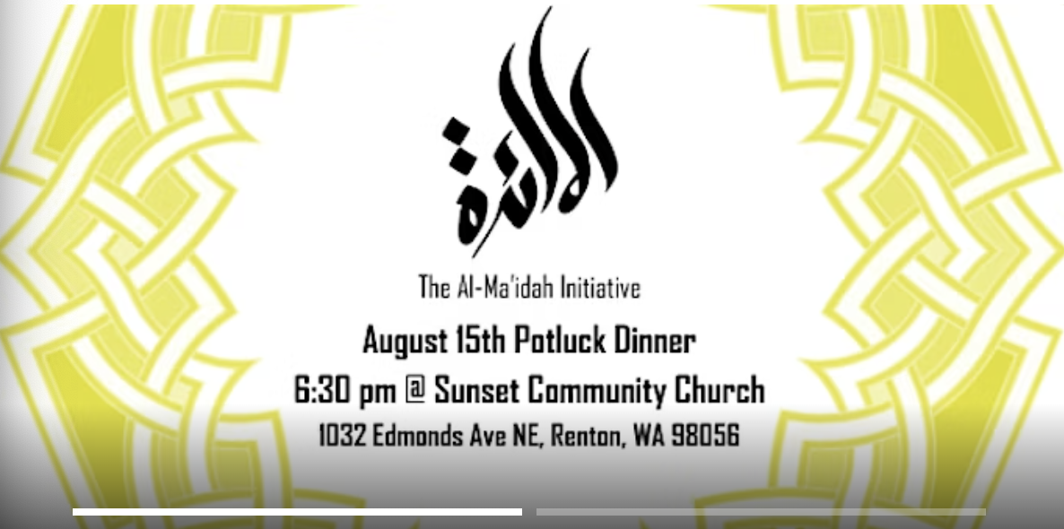 Potluck dinner for Christians and Muslims - Aug 15th