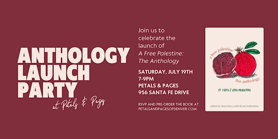 A Free Palestine: The Anthology Launch Party at Petals & Pages