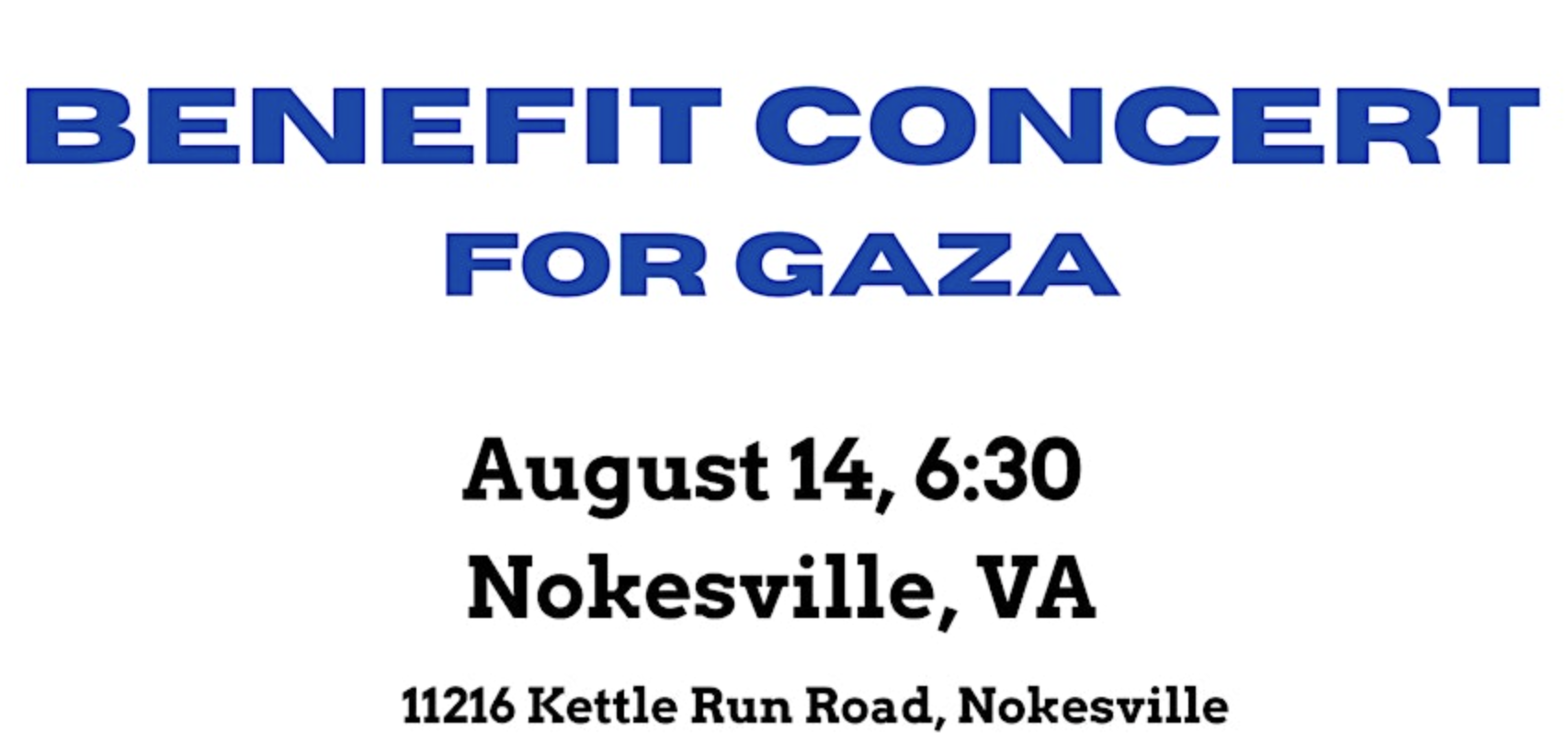 Benefit Concert for Gaza