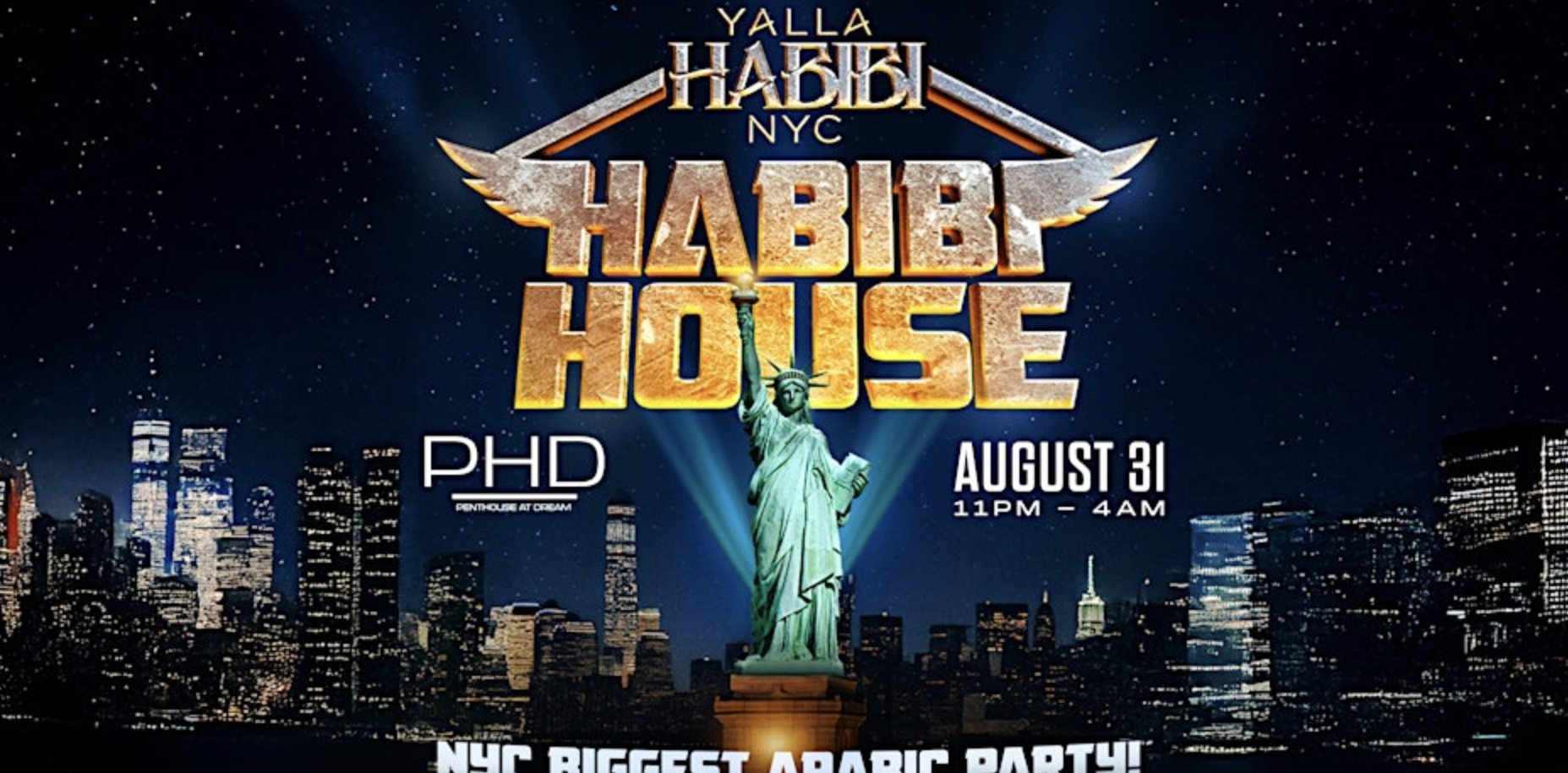 Yalla Habibi NYC: Habibi House – Labor Day Weekend @PHD Downtown