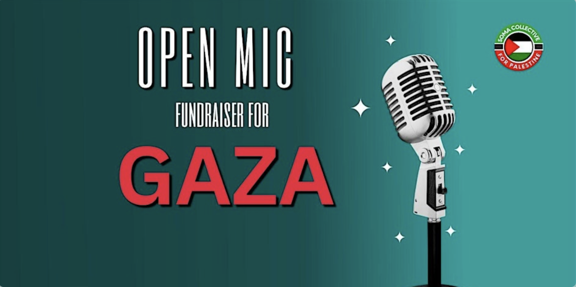 Open Mic: Voices for Gaza Fundraiser