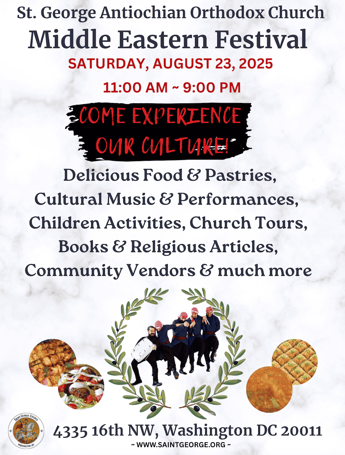 Save the Date: St George Antiochian Orthodox Church Middle Eastern Festival