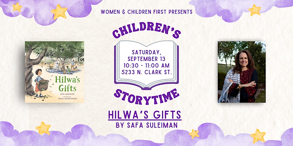 Children's Storytime: HILWA'S GIFTS by Safa Suleiman