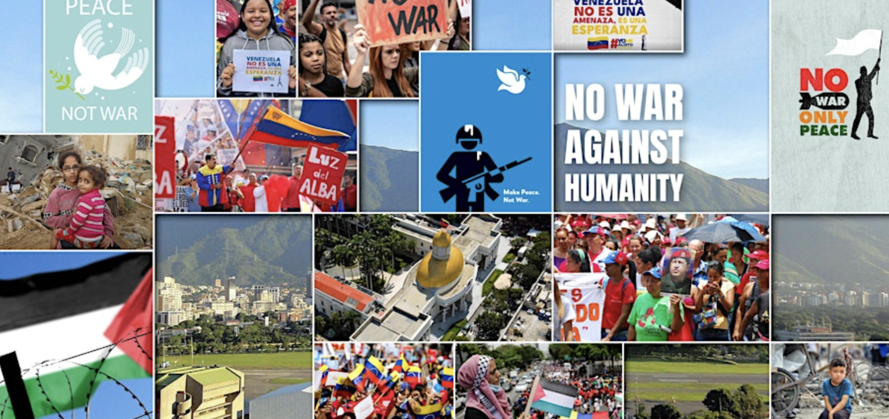 NO to WAR AGAINST HUMANITY! - From Venezuela to Palestine