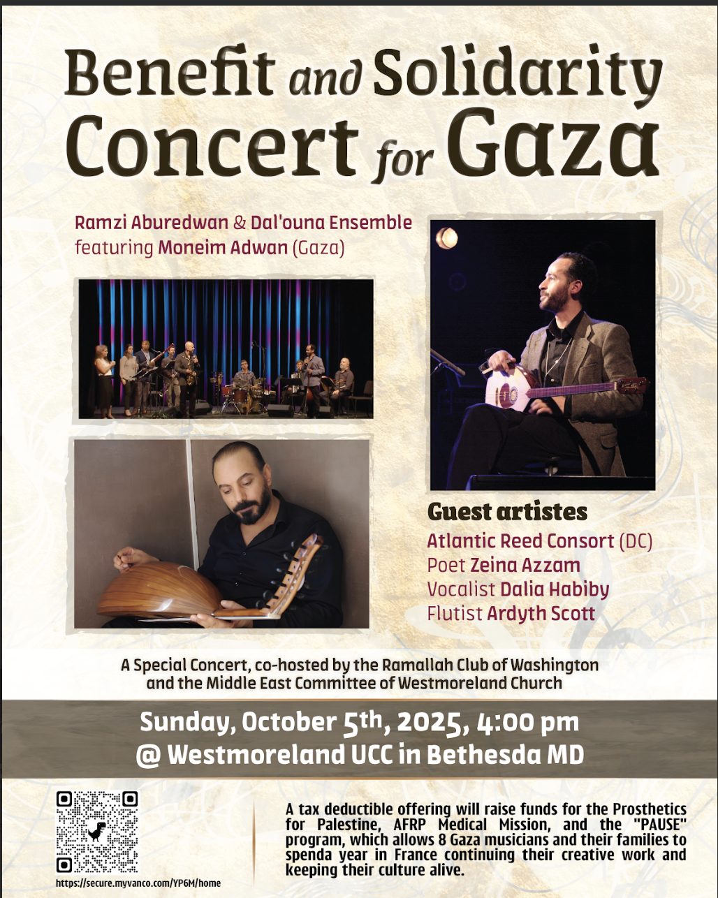 BENEFIT AND SOLIDARITY CONCERT FOR GAZA