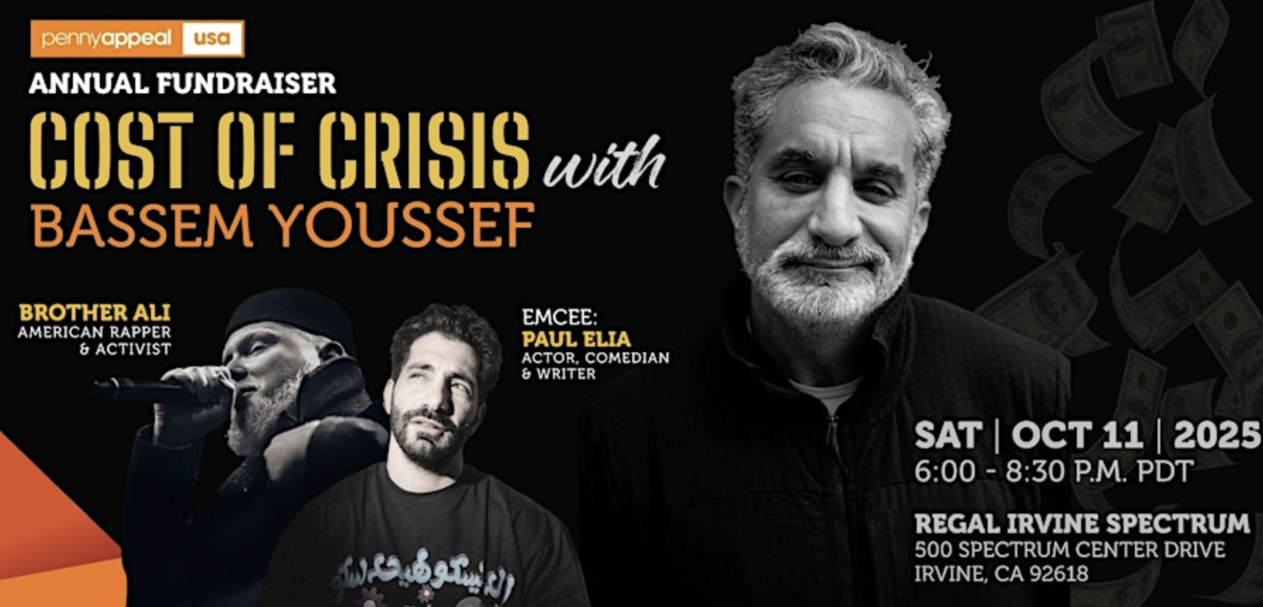 Join us for an Evening with Bassem Youssef: Conversation and Change