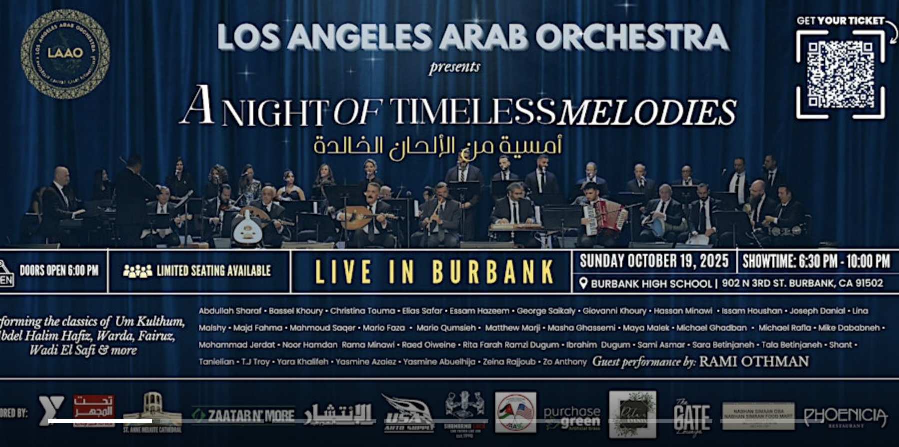 A Night of Timeless Melodies: Los Angeles Arab Orchestra Live