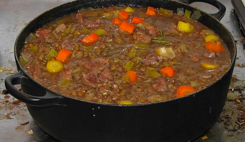 Lentil, Lamb and Swiss Chard Stew  – ‘Adasiya
