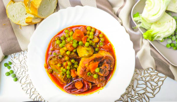 Artichoke and Pea Stew