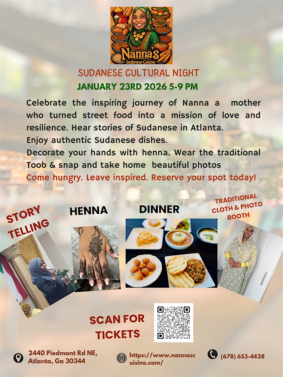 Nanna's Sudanese Cuisine Cultural and Story Telling Night