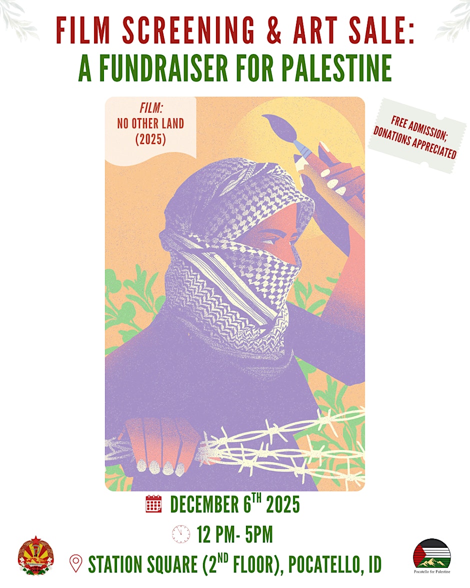 Film Screening and Art Sale for Palestinian Families