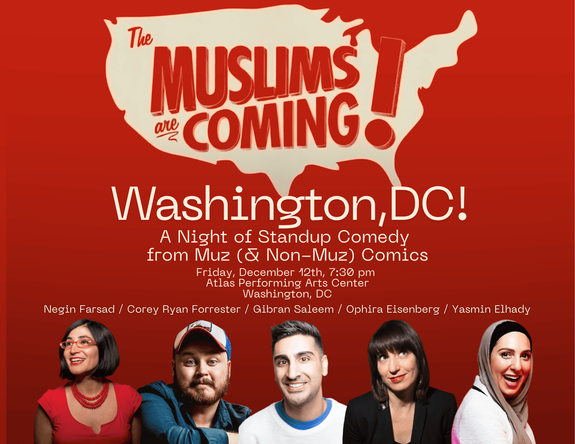 The Muslims are Coming! A Night of Standup Comedy