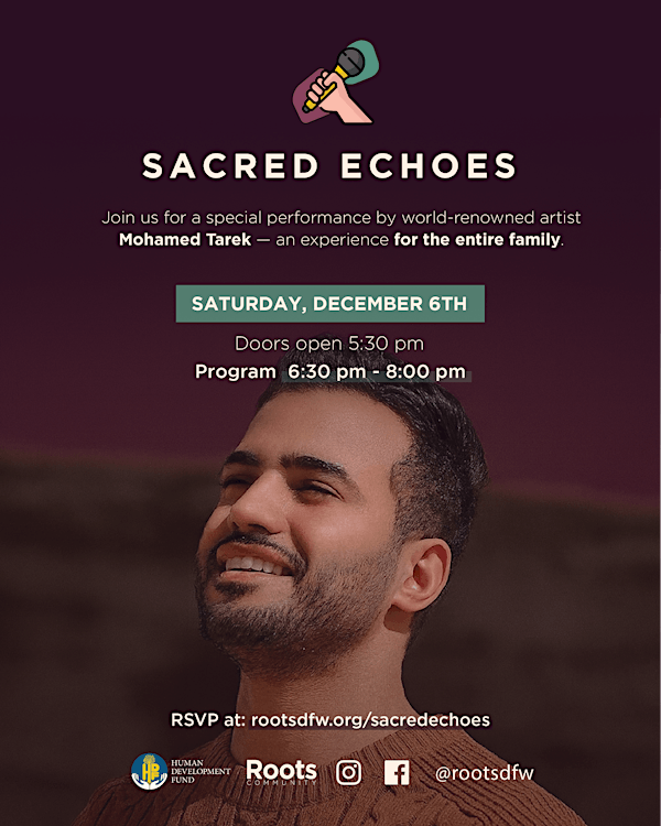 Sacred Echoes: Healing Hearts In Gaza and Sudan — Carrollton, TX