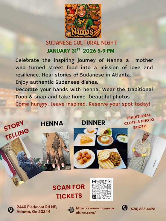 Nanna's Sudanese Cuisine Cultural and Story Telling Night